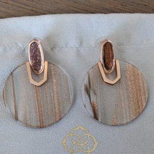 KENDRA SCOTT Didi earrings - Rose Gold w/Bronze shimmer